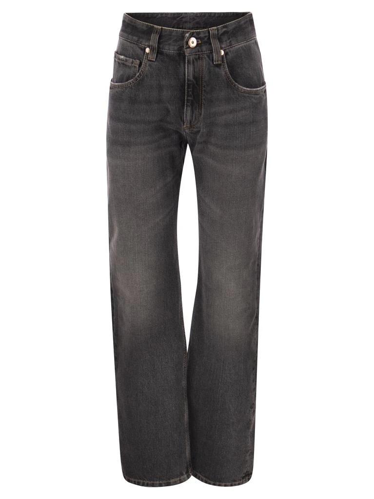 商品Brunello Cucinelli|Authentic Denim Trousers With Shiny Tab,价格¥7054,第1张图片