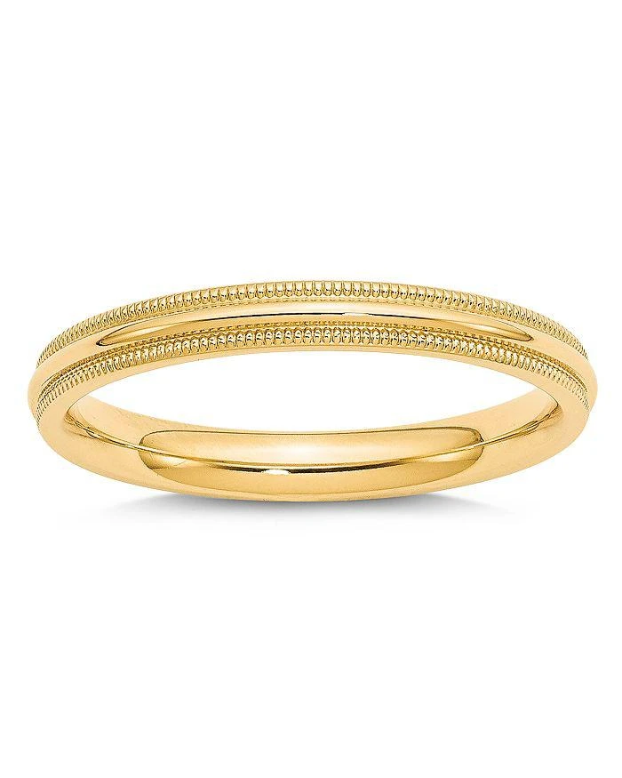 商品Bloomingdale's|Men's 3mm Milgrain Comfort Fit Wedding Band 14K Yellow Gold - 100% Exclusive,价格¥7164,第1张图片