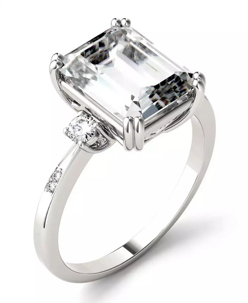 商品Charles & Colvard|Moissanite Emerald Engagement Ring (3-3/4 ct. tw.) in 14k White Gold,价格¥12574,第1张图片