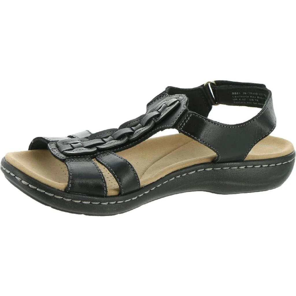 商品Clarks|Clarks Womens Laurieann Kay Faux Leather a Flat Sandals,价格¥530,第2张图片详细描述