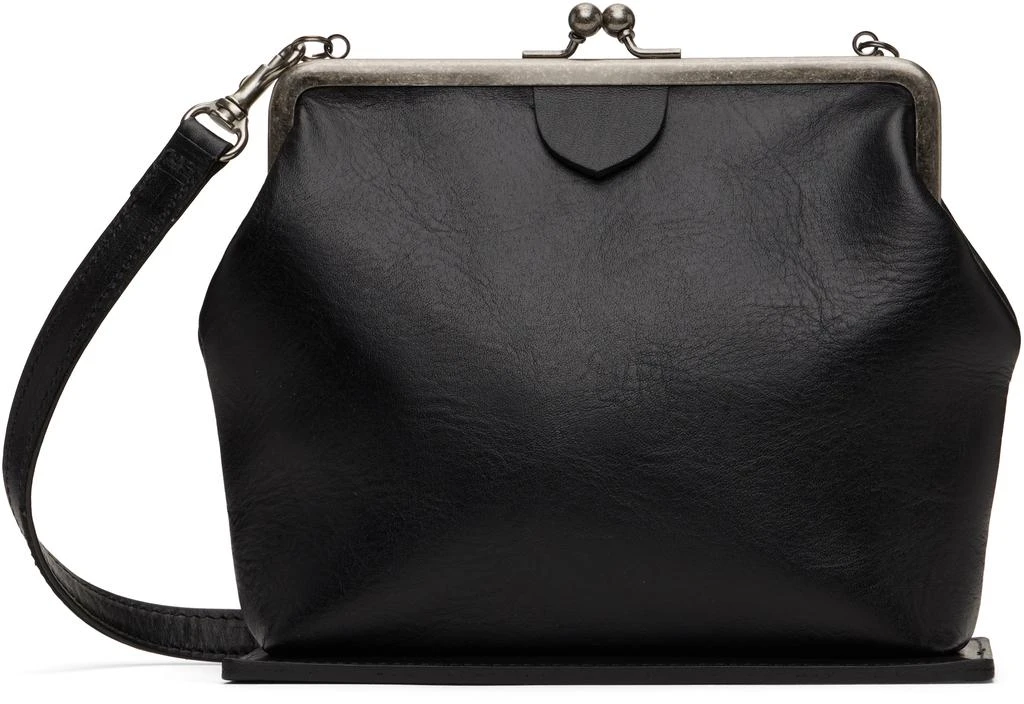 商品YOHJI YAMAMOTO|Black Metal Clasp Bag,价格¥2556,第1张图片