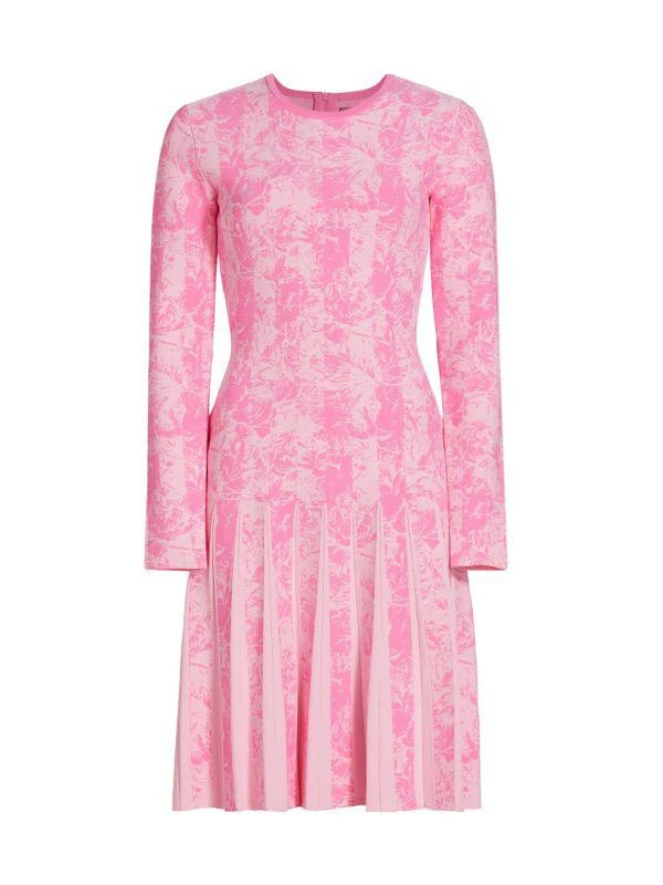 Knitted Jacquard Knee-Length Dress 商品