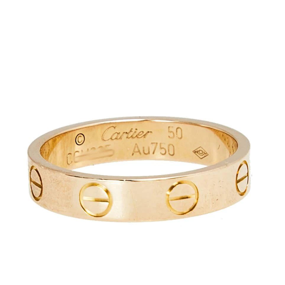 商品[二手商品] Cartier|Cartier Love 18K Rose Gold Narrow Wedding Band Ring Size 50,价格¥6890,第2张图片详细描述