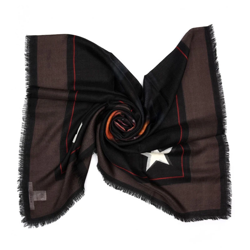 BG Givenchy 纪梵希 男士黑色棉质围巾 GW1414SB122-009 商品