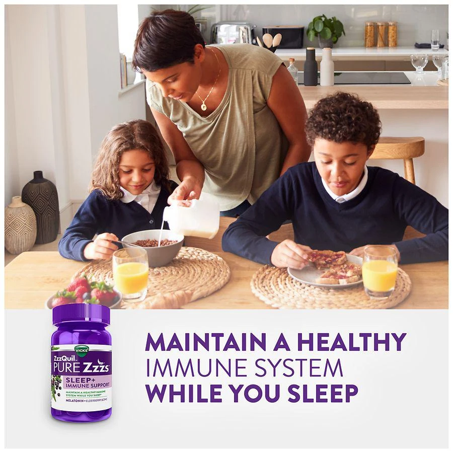 商品PURE Zzzs|Sleep + Immune Support Melatonin Sleep Aid Gummies with Elderberry, Zinc,价格¥142,第4张图片详细描述