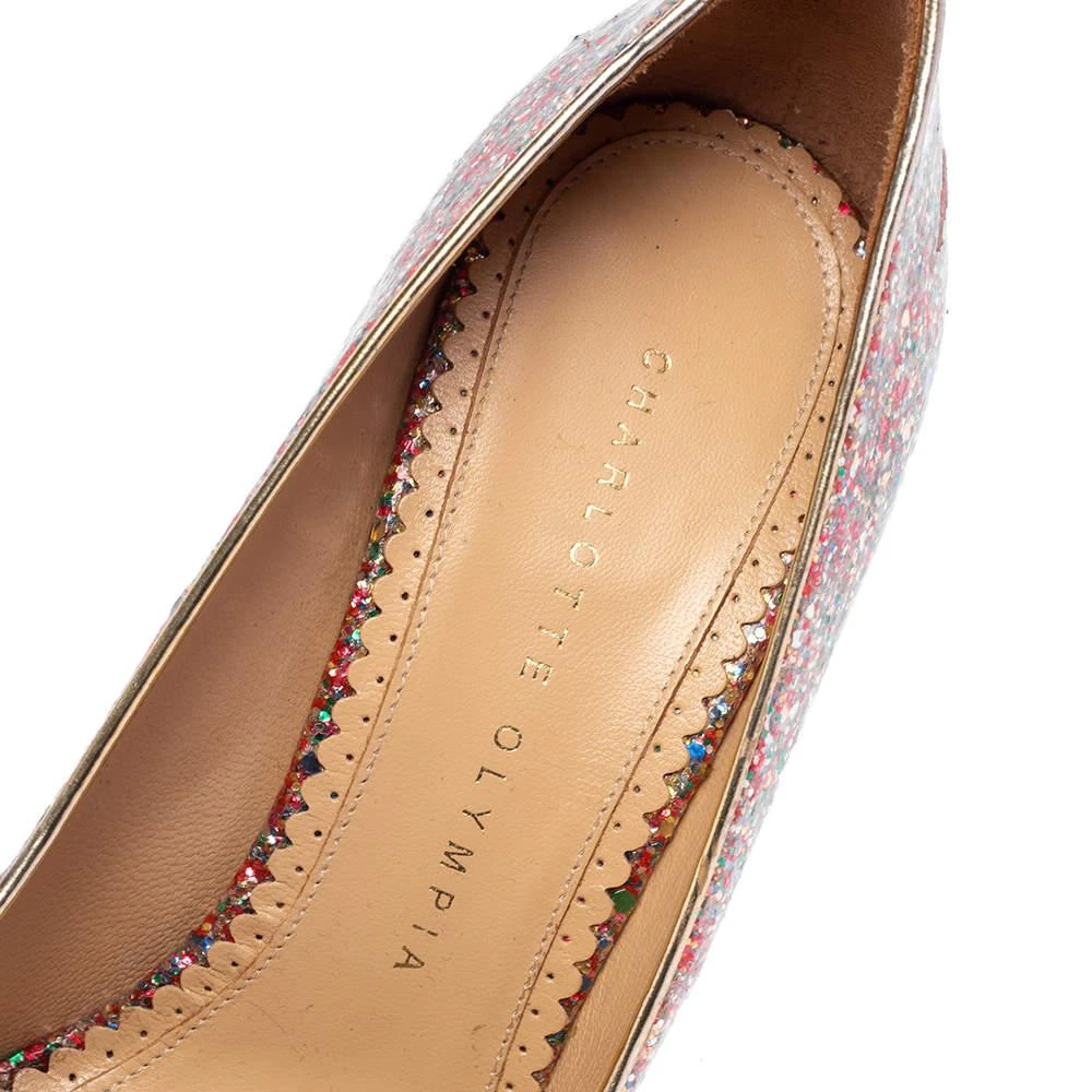 Charlotte Olympia Multicolor Glitter Monroe Pumps Size 37 商品