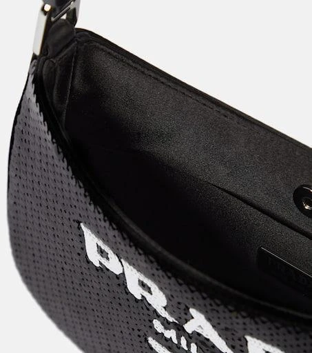 商品Prada|Cleo Small sequined shoulder bag,价格¥20780,第3张图片详细描述