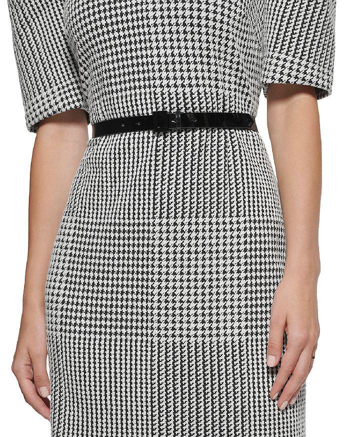 商品Karl Lagerfeld Paris|Houndstooth Knit Belted Dress,价格¥1050,第5张图片详细描述