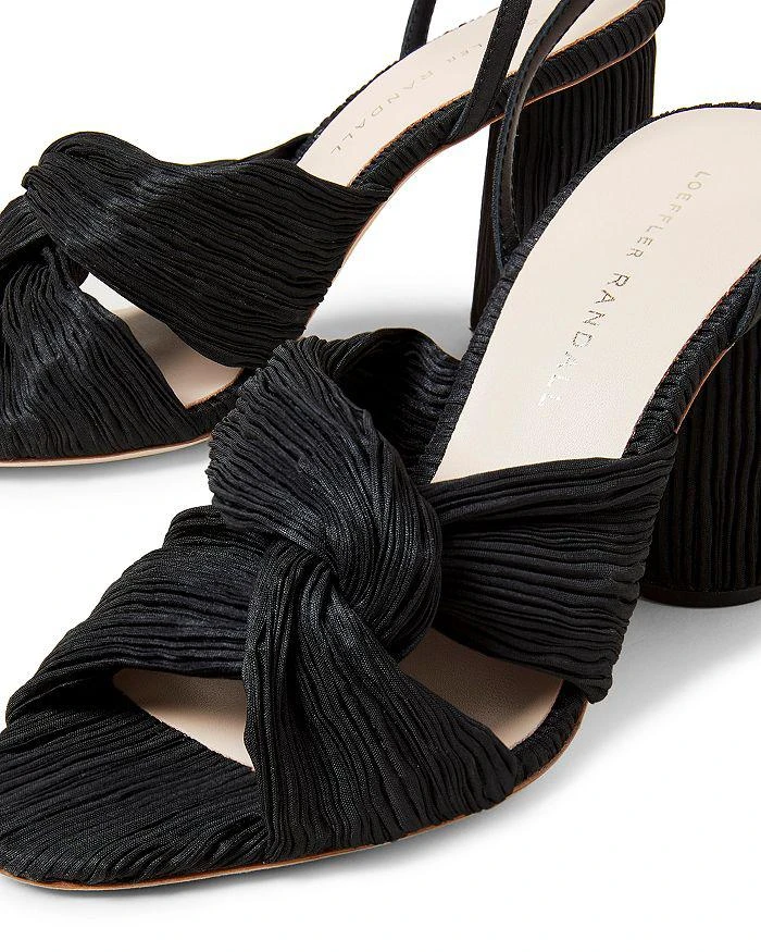 商品Loeffler Randall|Women's Pleated Twist Ankle Strap Sandals,价格¥1487,第4张图片详细描述