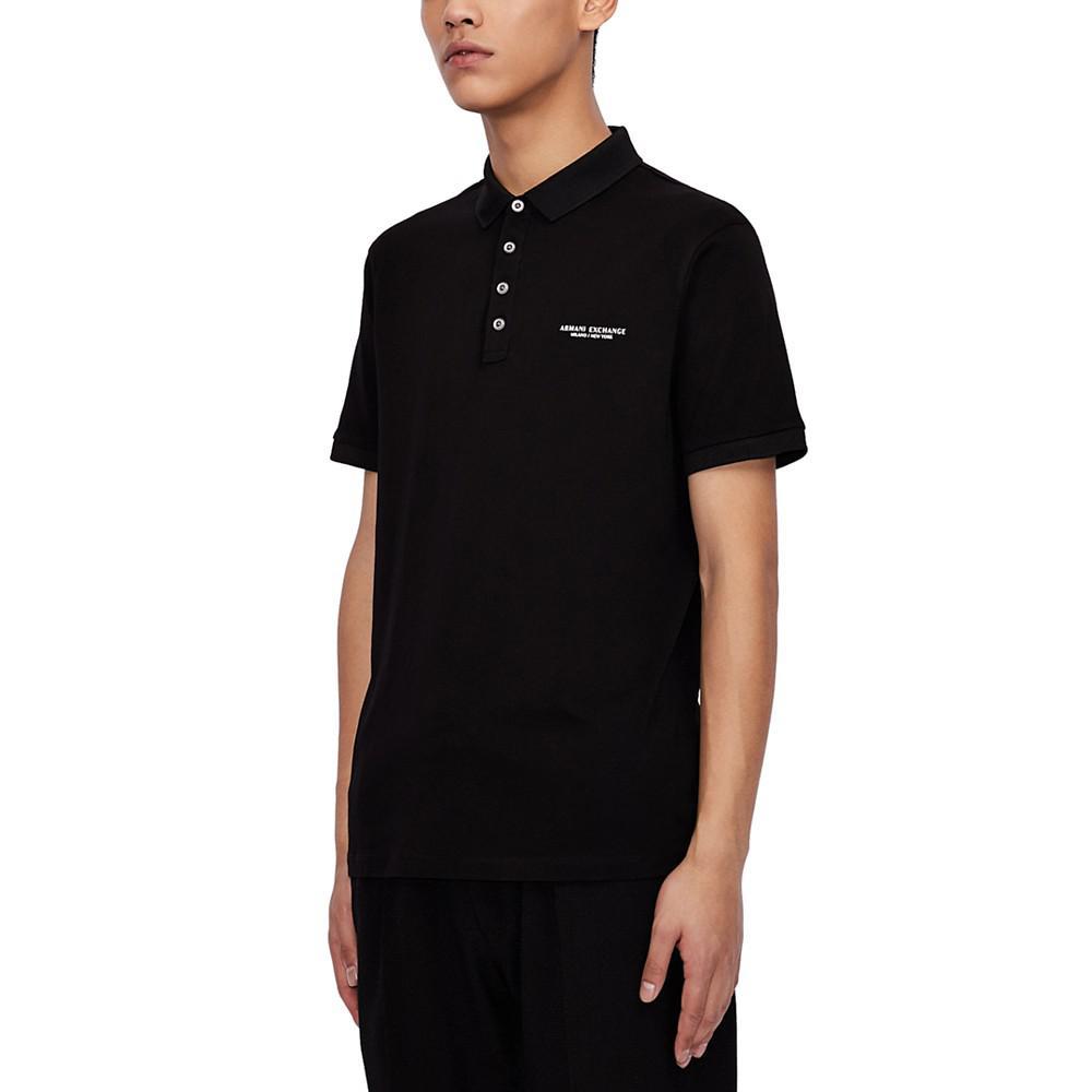 商品Armani Exchange|Men's Milano/New York Regular-Fit Logo-Print Polo Shirt,价格¥444,第1张图片