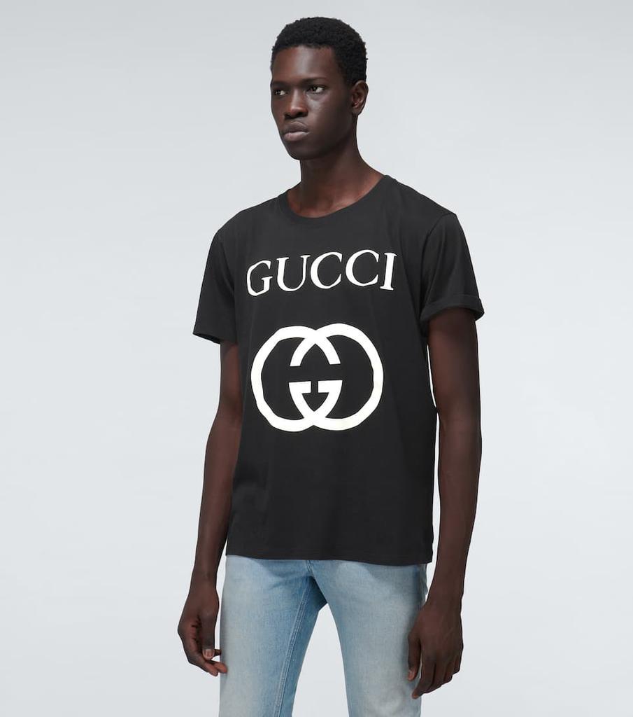 商品Gucci|互扣式双G印花超大廓形T恤,价格¥4373,第5张图片详细描述