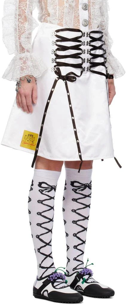 商品CHOPOVA LOWENA|White Wipe Out Miniskirt,价格¥2448,第2张图片详细描述