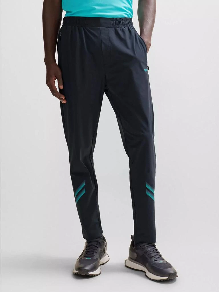 商品Hugo Boss|Regular-Fit Tracksuit Bottoms with Decorative Reflective Artwork,价格¥795,第3张图片详细描述