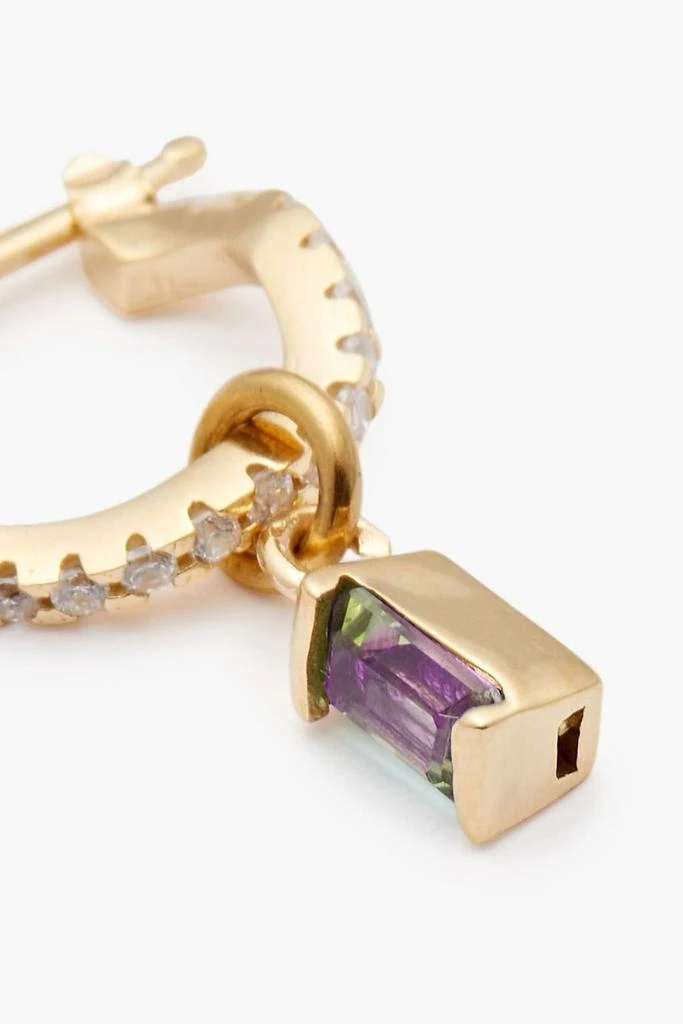 商品Cornelia Webb|Gold-plated, amethyst and Siamite earrings,价格¥667,第5张图片详细描述