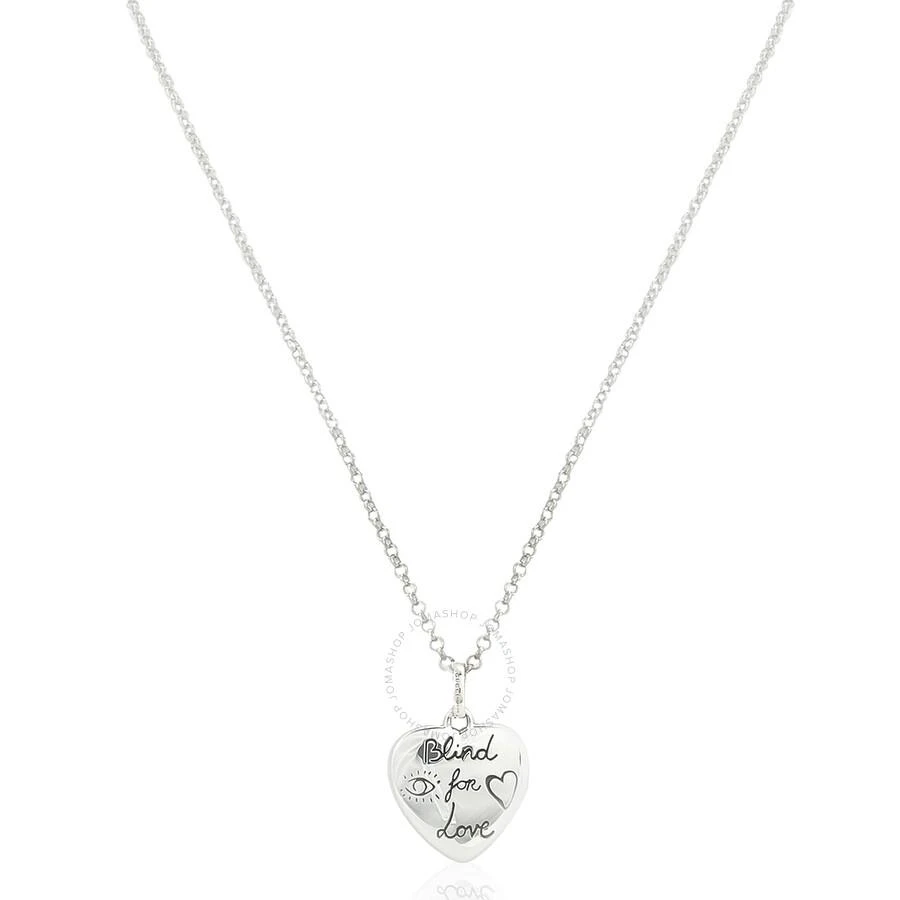 商品Gucci|"Blind For Love" necklace in silver,价格¥1780,第1张图片