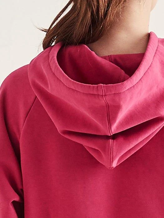 商品CORALIQUE|Good Vibe Cropped Hoodie (Cranberry),价格¥432,第3张图片详细描述