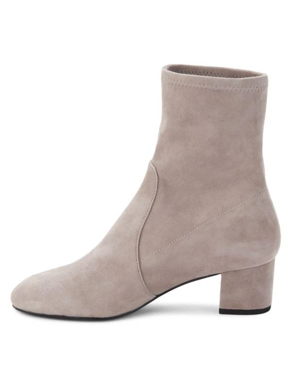 商品Stuart Weitzman|Sofia Block Heel Suede Sock Boots,价格¥1369,第4张图片详细描述