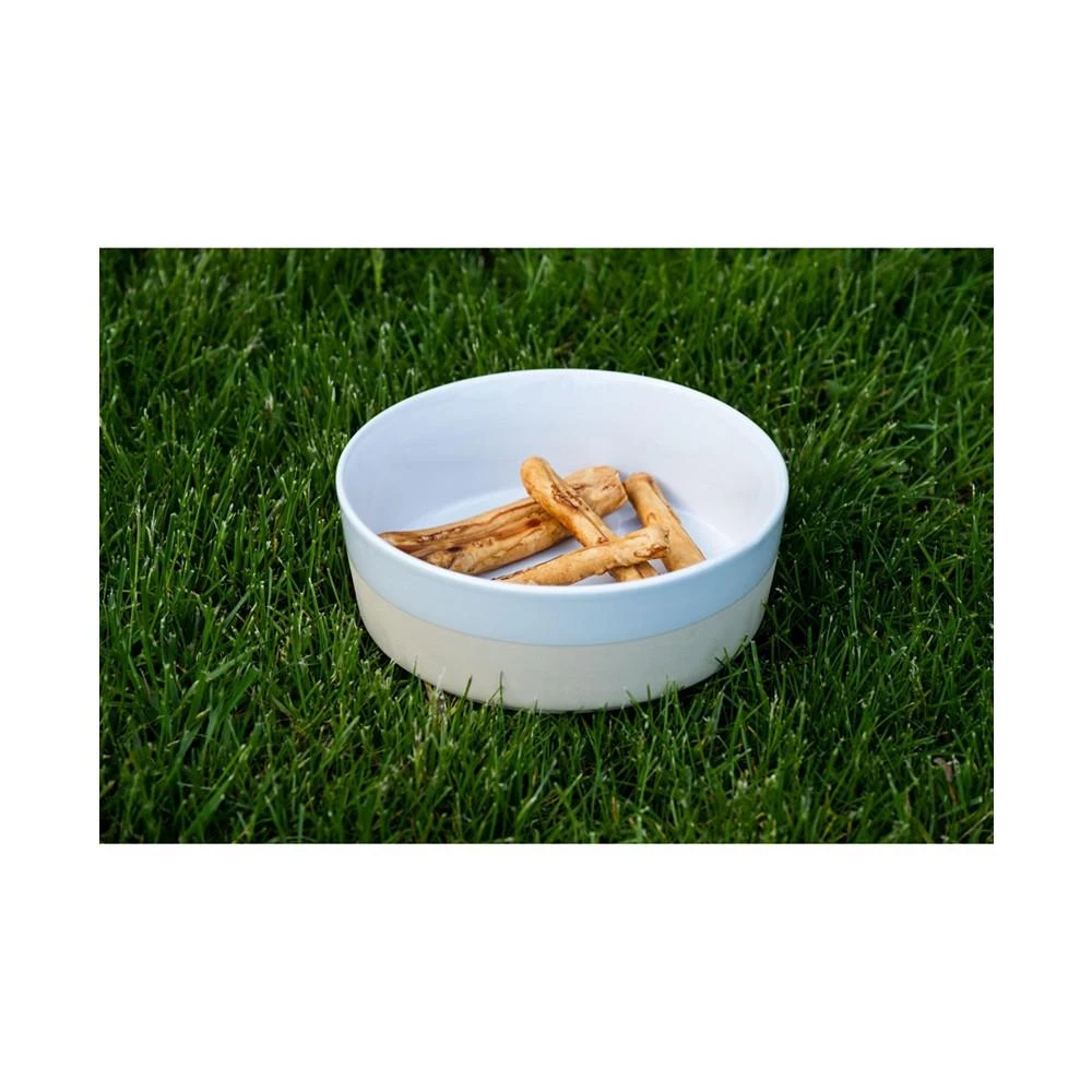 商品Waggo|Dog Textured Dipper Ceramic Bowl - White -,价格¥179,第2张图片详细描述