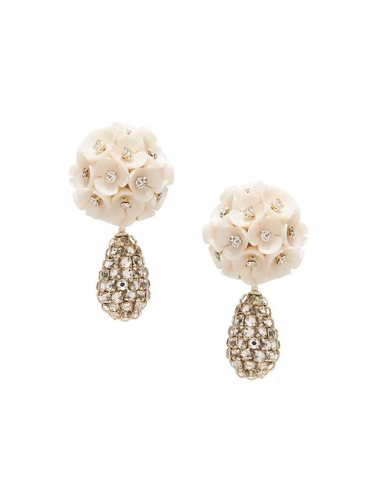 商品Oscar de la Renta|14K-Gold-Plated, Acrylic &amp; Glass Crystal Bouquet Drop Earrings,价格¥2918,第1张图片