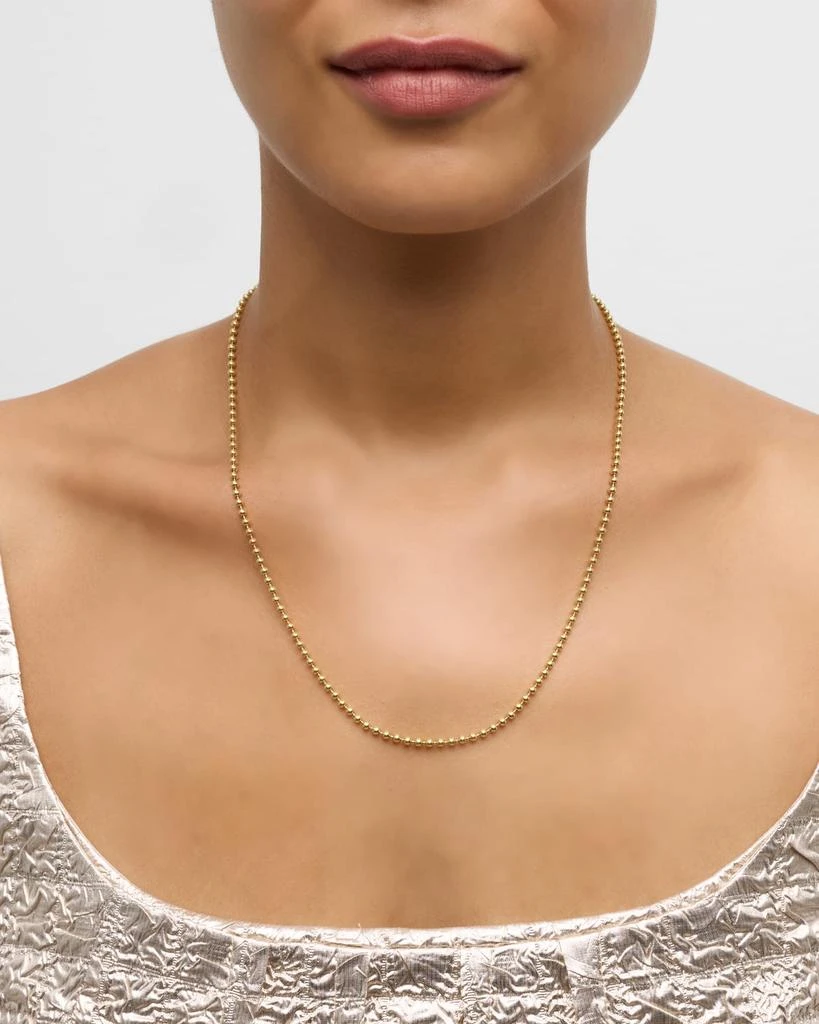 商品Sorellina|18K Yellow Gold 2.5mm Ball Chain, 20"L,价格¥17372,第2张图片详细描述