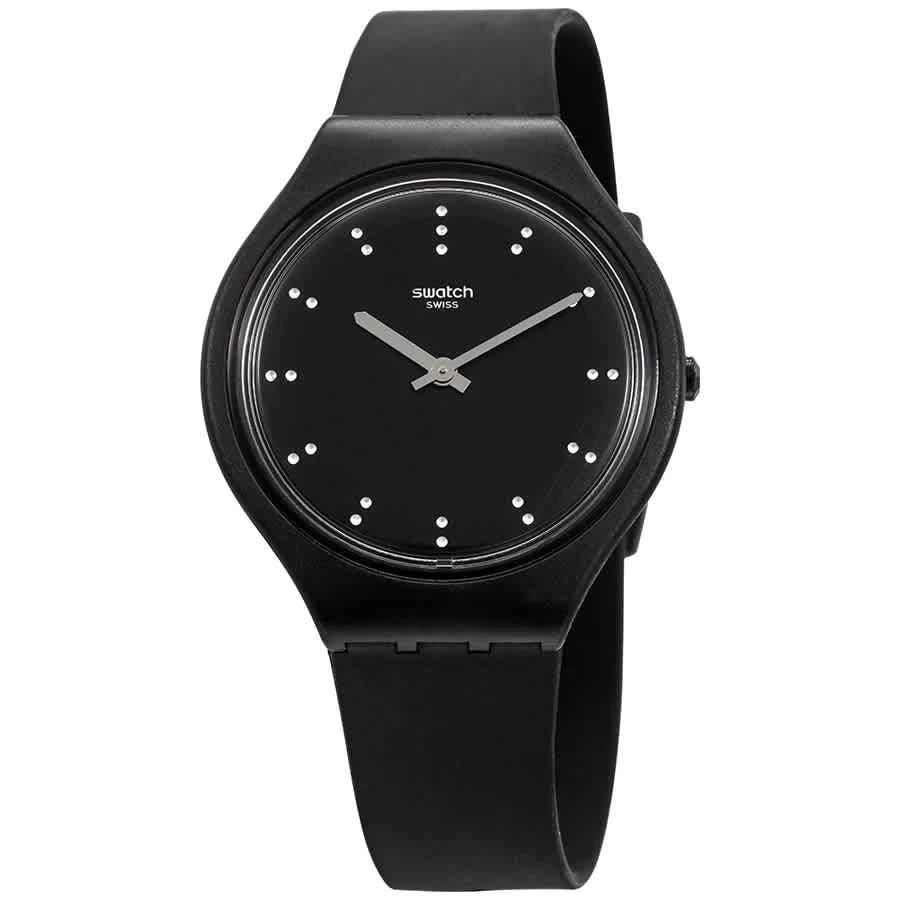 商品Swatch|Swatch Skinero Black Dial Ladies Silicone Watch SVOB106,价格¥484,第1张图片