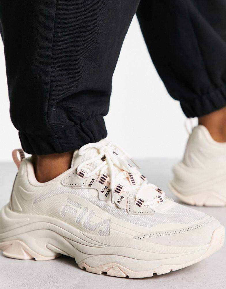 Fila Alpha Ray Linear trainers in cream and brown商品第4张图片规格展示