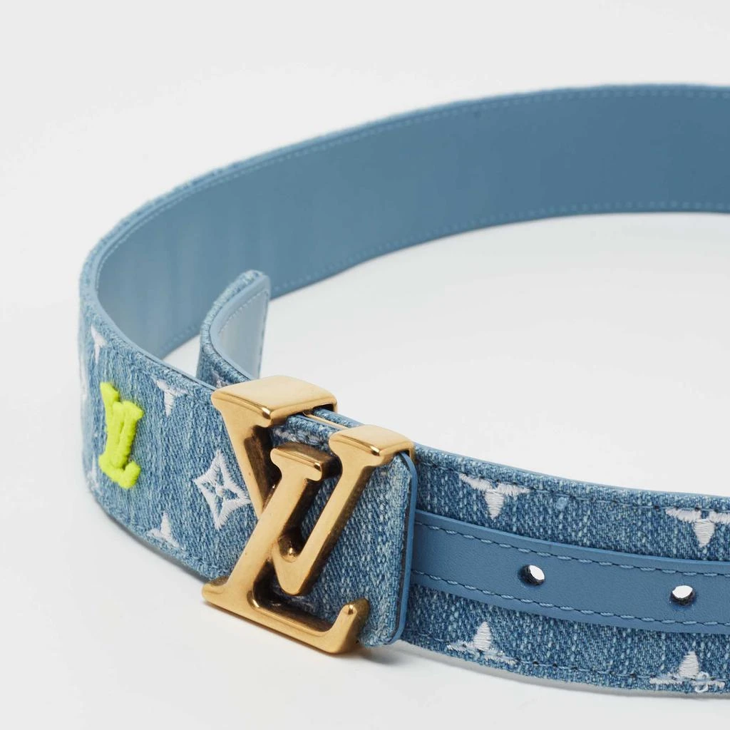 商品[二手商品] Louis Vuitton|Louis Vuitton Multicolor Monogram Denim New Wave Buckle Belt 85 CM,价格¥3284,第3张图片详细描述