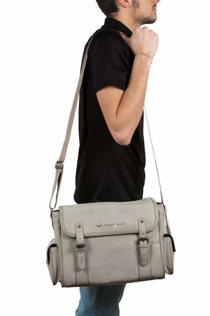 商品Armani Jeans|Armani Jeans Shoulder Bags in Grey,价格¥1905,第2张图片详细描述