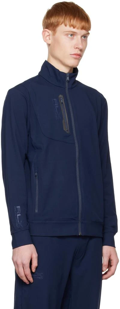 商品Ralph Lauren|Navy Moisture-Wicking Track Jacket,价格¥606,第2张图片详细描述