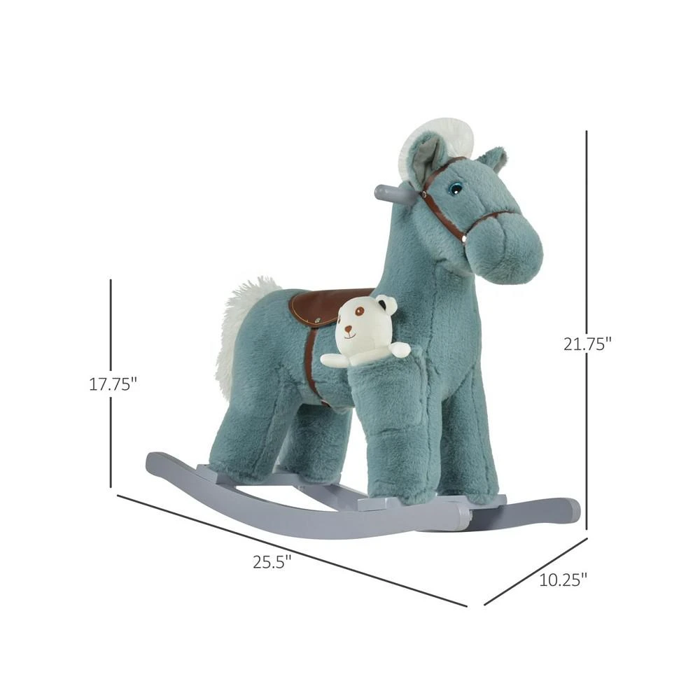 商品Qaba|Children Riding Rocking Horse Toy Fun Realistic Sounds Storage Bag,价格¥726,第3张图片详细描述
