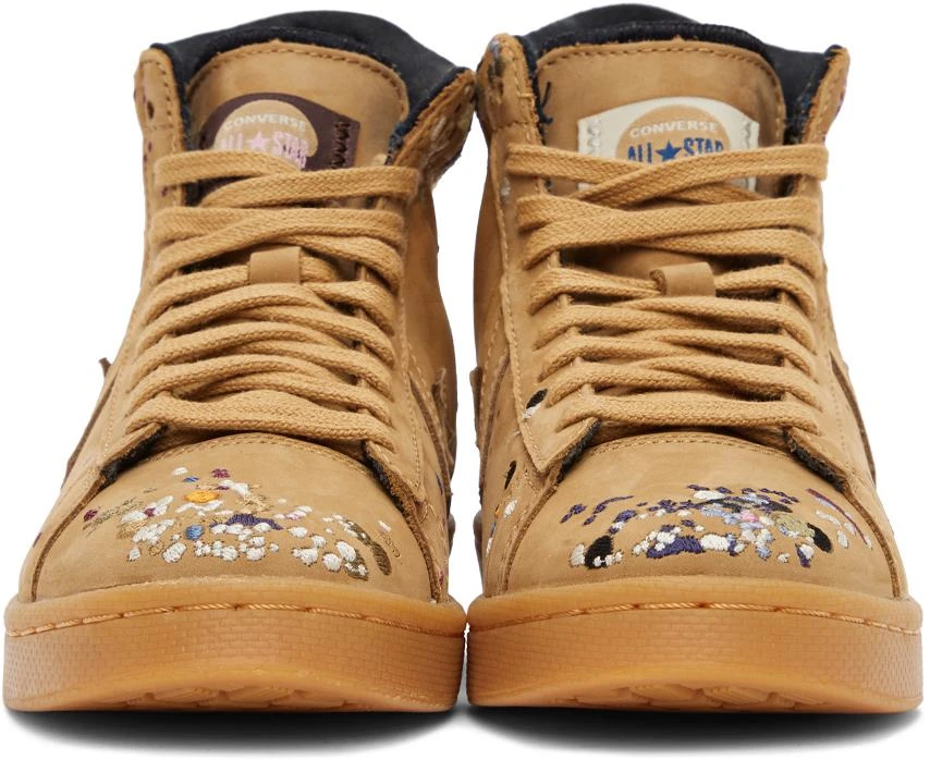 商品Converse|Brown Bandulu Edition Pro Leather High Sneakers,价格¥258,第2张图片详细描述