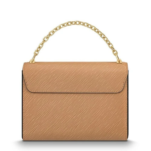 【预售十天】Louis Vuitton/路易威登 经典款TWIST系列 女士中号骆驼色水波纹牛皮革旋转徽标金扣翻盖开合单肩斜挎链条包M51884 商品