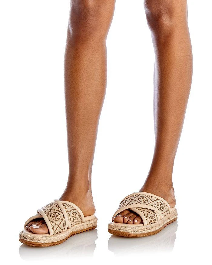 商品Tory Burch|Women's T Monogram Crossband Espadrille Sandals,价格¥1119,第2张图片详细描述