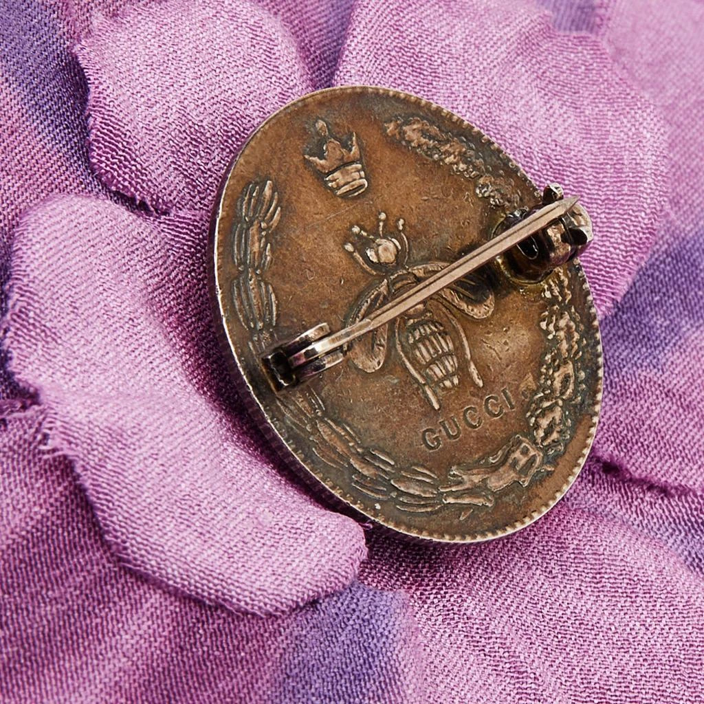 商品[二手商品] Gucci|Gucci Purple Silk Floral Pin Brooch,价格¥1163,第3张图片详细描述