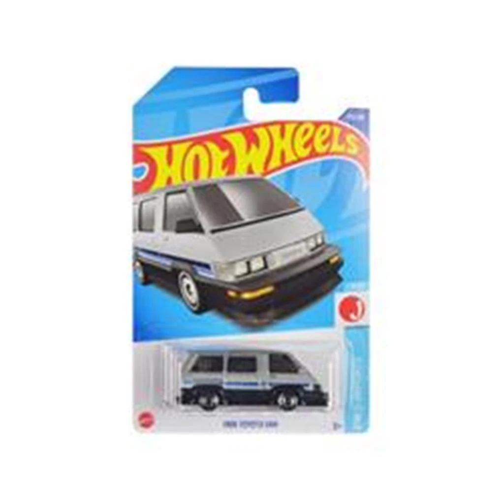 商品Hotwheels|1986 Toyota Van Silver Metallic & Black with Stripes HW J-Imports Series Diecast Model Car,价格¥145,第1张图片
