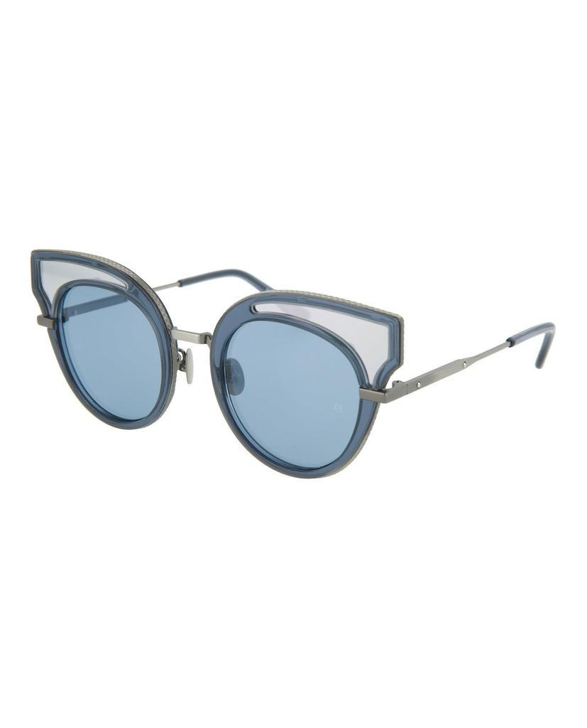 商品Bottega Veneta|Cat-Eye Metal Sunglasses,价格¥1118,第4张图片详细描述
