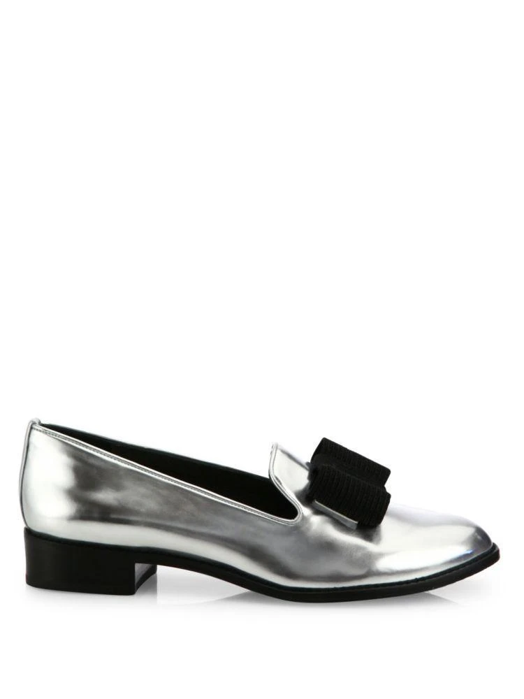 商品Stuart Weitzman|Atabow Metallic Leather Loafers,价格¥1526,第5张图片详细描述