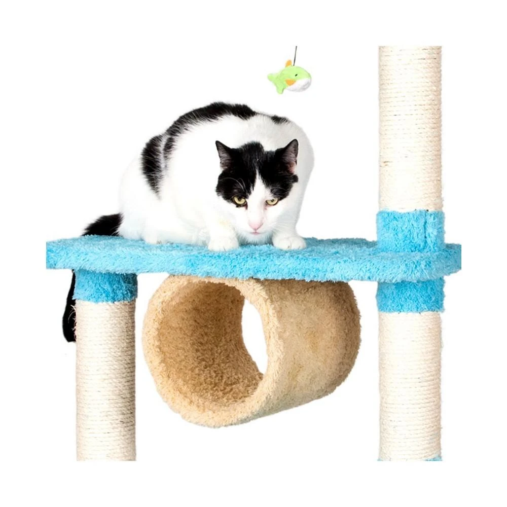 商品Macy's|Real Wood Cat Climber, Cat Jungle Tree With Platforms,价格¥1530,第4张图片详细描述