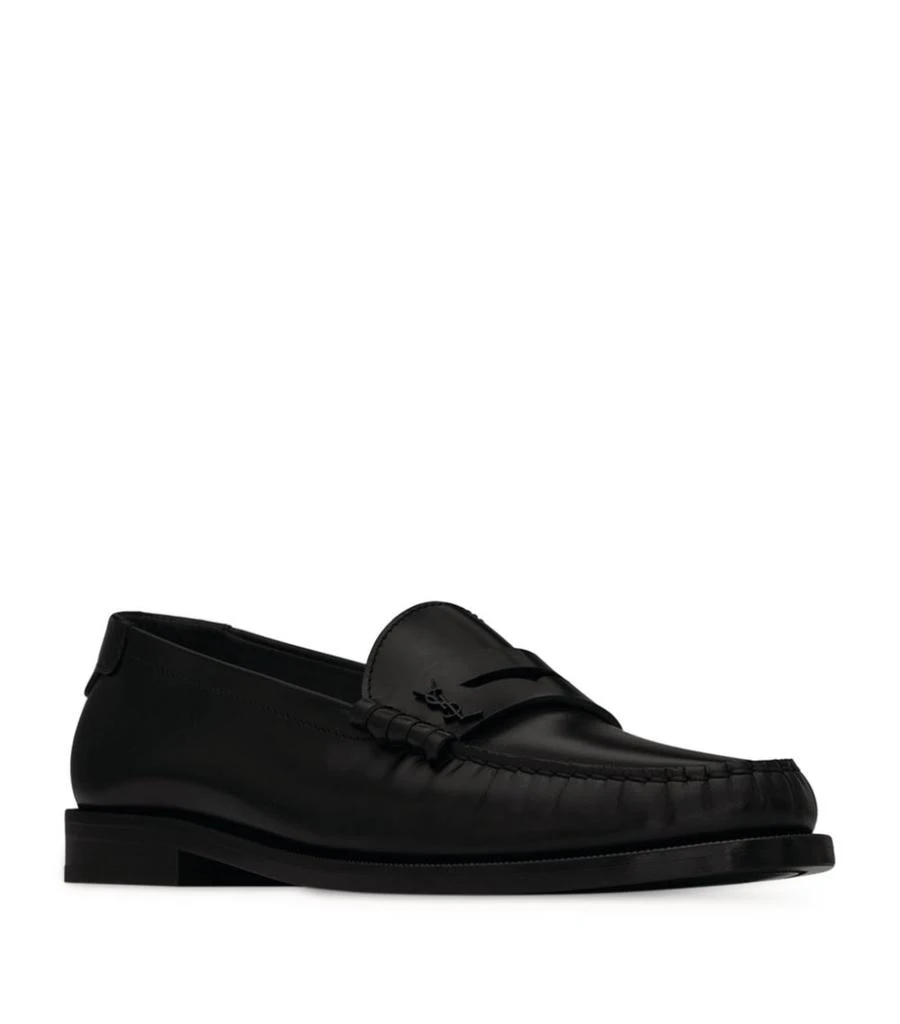 商品Yves Saint Laurent|Leather Le Loafers,价格¥5011,第1张图片