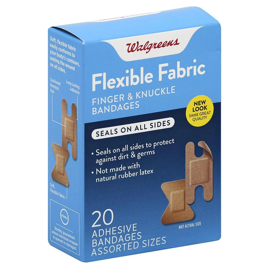 商品Walgreens|Flexible Fabric Finger & Knuckle Bandages Assorted,价格¥30,第3张图片详细描述