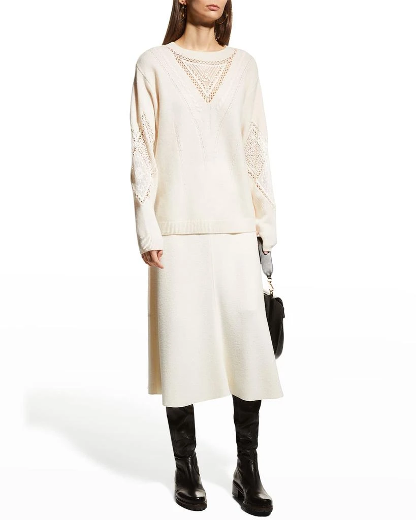 商品Kobi Halperin|Tabitha Wool-Cashmere Pointelle Sweater,价格¥3104,第3张图片详细描述