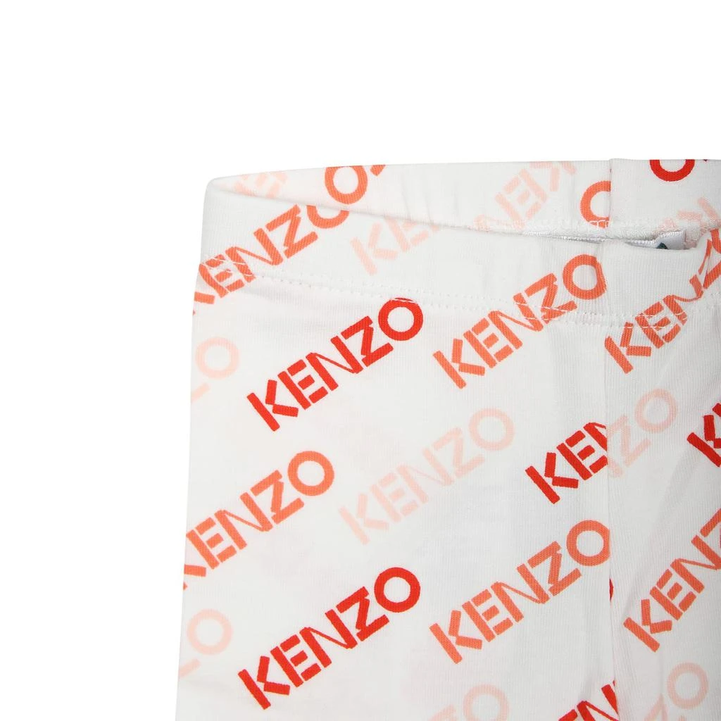 商品Kenzo|White Leggings For Baby Girl With All-over Logo,价格¥841,第3张图片详细描述