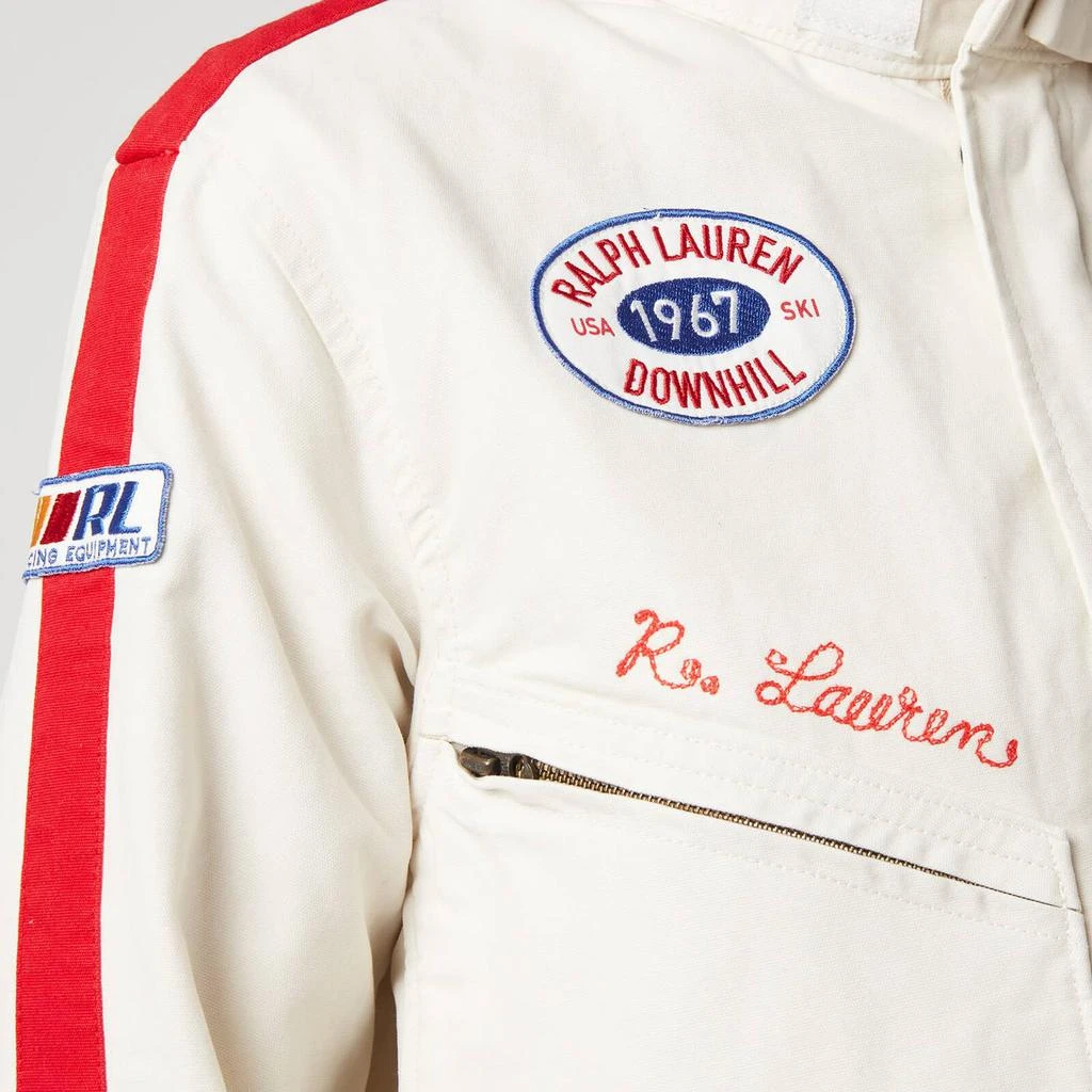 商品Ralph Lauren|Polo Ralph Lauren Women's Racing Lined Bomber Jacket - Antique Cream/Valor Red,价格¥1007,第4张图片详细描述