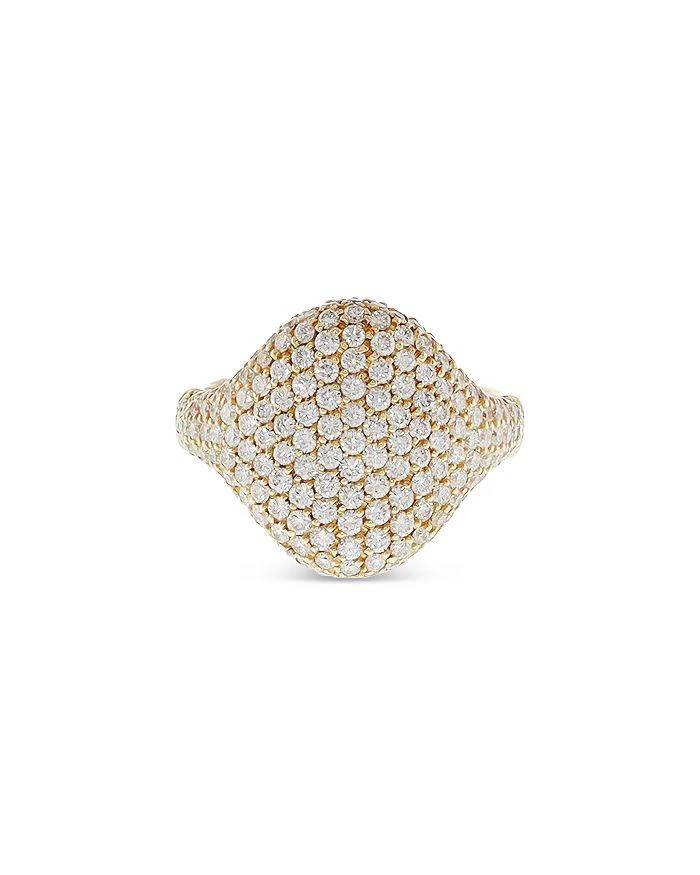 商品Crivelli|18K Yellow Gold Pavé Diamond Dome Statement Ring - Exclusive, Italy Campaign,价格¥46889,第1张图片详细描述