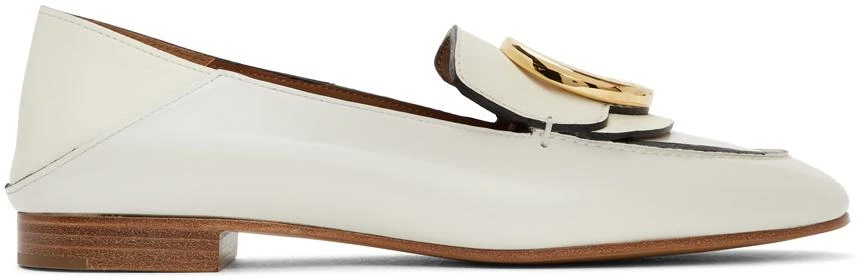 商品Chloé|White Shiny Loafers,价格¥3325,第1张图片
