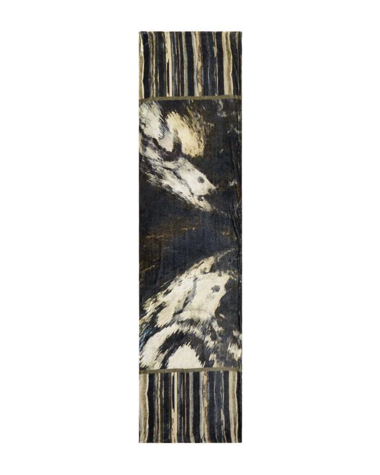 商品Saldarini|Aquarius Printed Velvet Scarf,价格¥1482,第2张图片详细描述