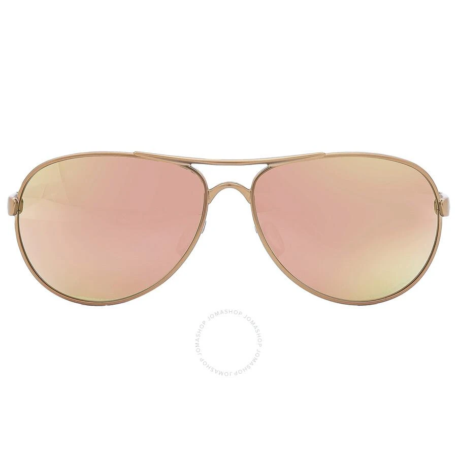 商品Oakley|Feedback Prizm Rose Gold Aviator Ladies Sunglasses OO4079 407944 59,价格¥1006,第1张图片