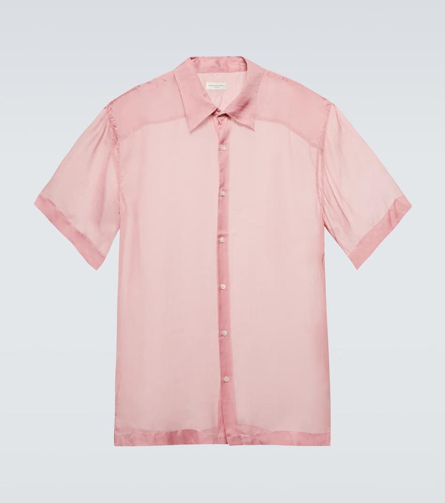 商品Dries Van Noten|透视真丝短袖衬衫,价格¥2523,第1张图片