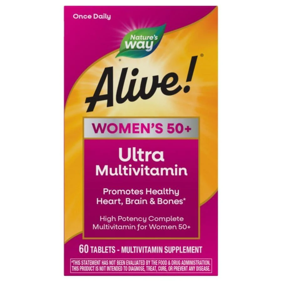 商品Nature's Way|Once Daily Women's 50+ Ultra Potency Multivitamin Tablets,价格¥84,第3张图片详细描述