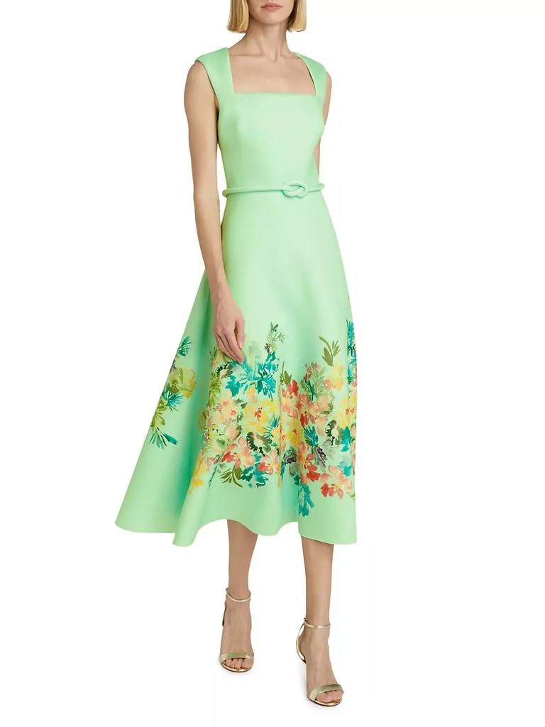 商品Badgley Mischka|Floral Neoprene Cocktail Dress,价格¥3301,第2张图片详细描述